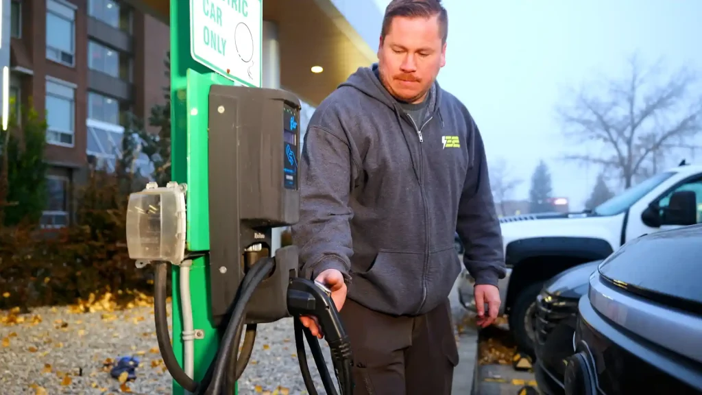 Ev charging station installation calgary